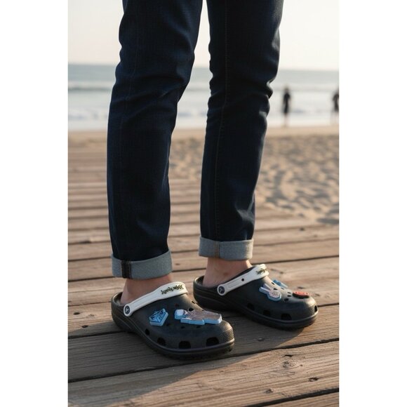Crocs Jujutsu Kaisen Classic Clog Mens 8 Womens 10 Black Slip On Sandal main image 9
